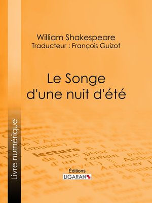 cover image of Le Songe d'une nuit d'été